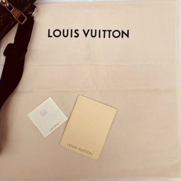 NWT Louis Vuitton Monogram Macassar Canvas Bass MM Messenger/crossbody Bag - Picture 15 of 17